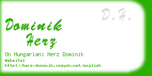 dominik herz business card